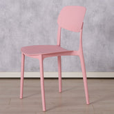 Scaun de bucatarie roz pastel din plastic Primus Boltze